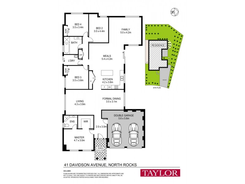 41 Davidson Avenue, North Rocks NSW 2151 Floorplan