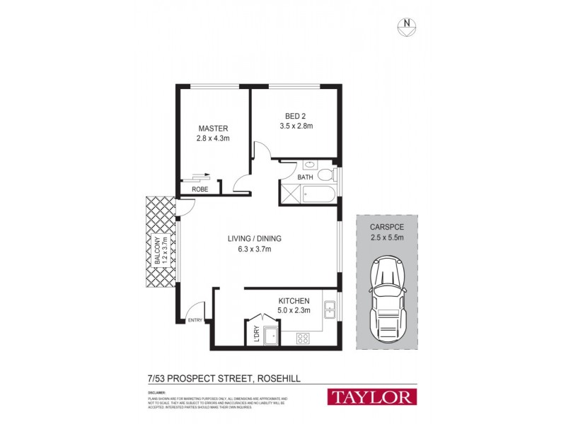 7/53 Prospect Street, Rosehill NSW 2142 Floorplan