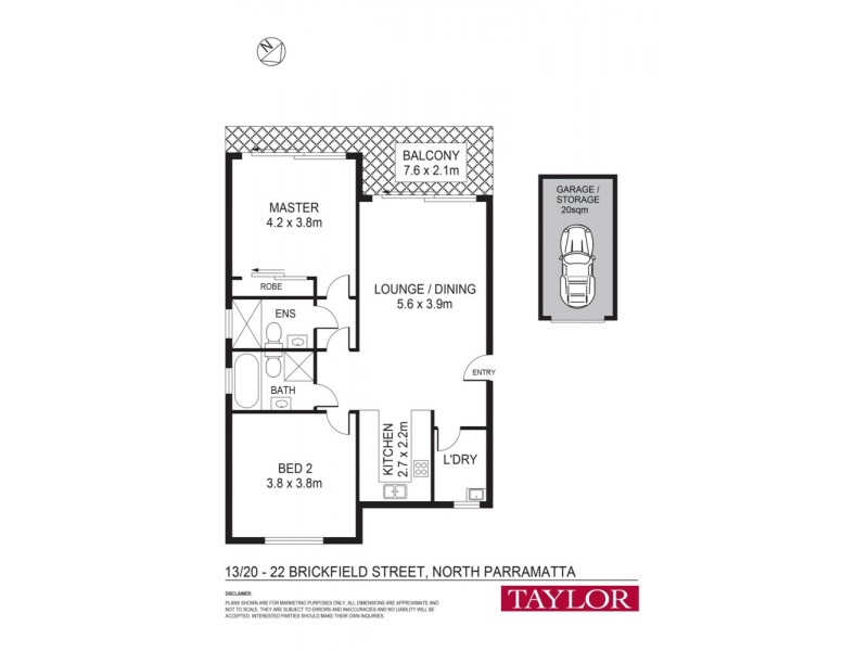 13/20-22 Brickfield Street, North Parramatta NSW 2151 Floorplan
