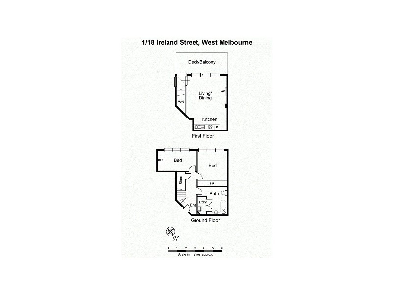 1/18 Ireland Street, West Melbourne VIC 3003 Floorplan