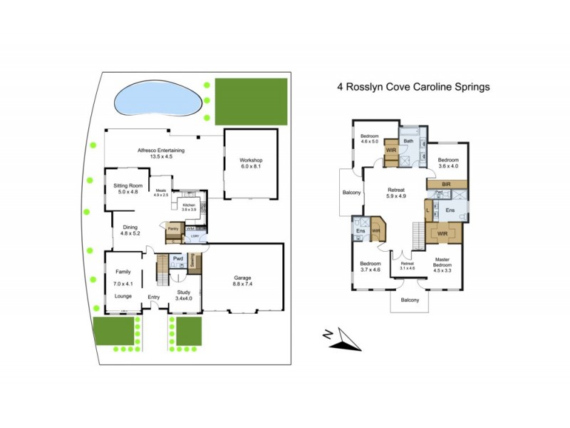 4 Rosslyn Cove, Caroline Springs VIC 3023 Floorplan
