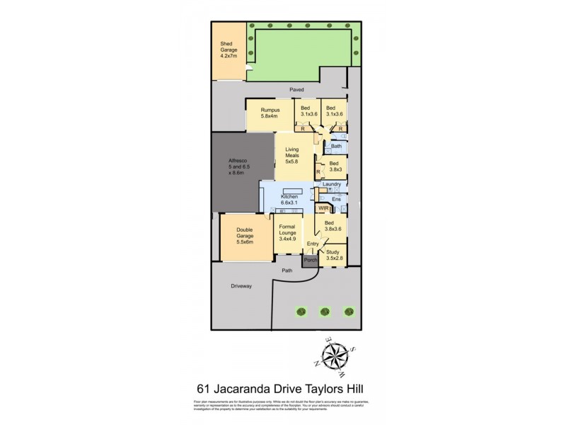 61 Jacaranda Drive, Taylors Hill VIC 3037 Floorplan