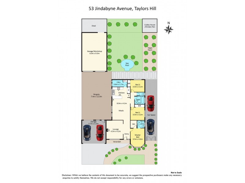 53 Jindabyne Avenue, Taylors Hill VIC 3037 Floorplan