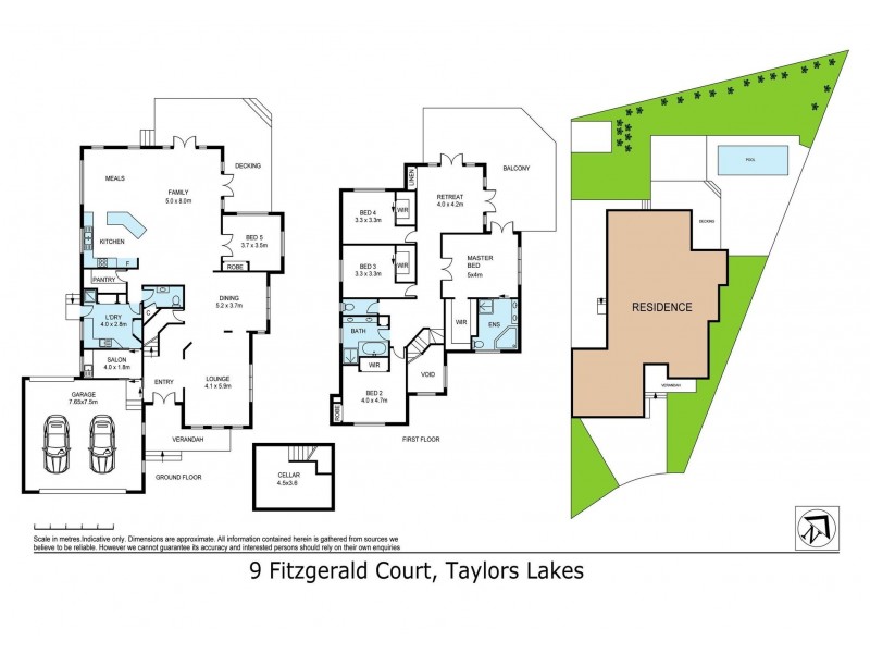 9 Fitzgerald Court, Taylors Lakes VIC 3038 Floorplan