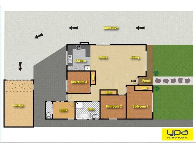 1/23 DICKINSON STREET, Hadfield VIC 3046 Floorplan