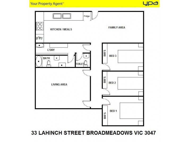 33 Lahinch Street, Broadmeadows VIC 3047 Floorplan