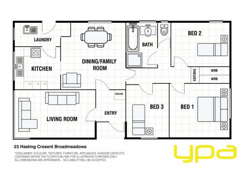 23 Hastings Crescent, Broadmeadows VIC 3047 Floorplan