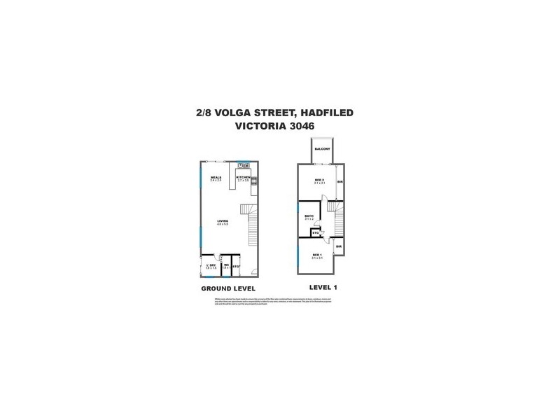 2/8 Volga Street, Hadfield VIC 3046 Floorplan