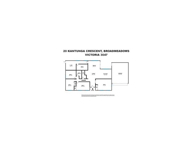 20 Katunga Crescent, Broadmeadows VIC 3047 Floorplan