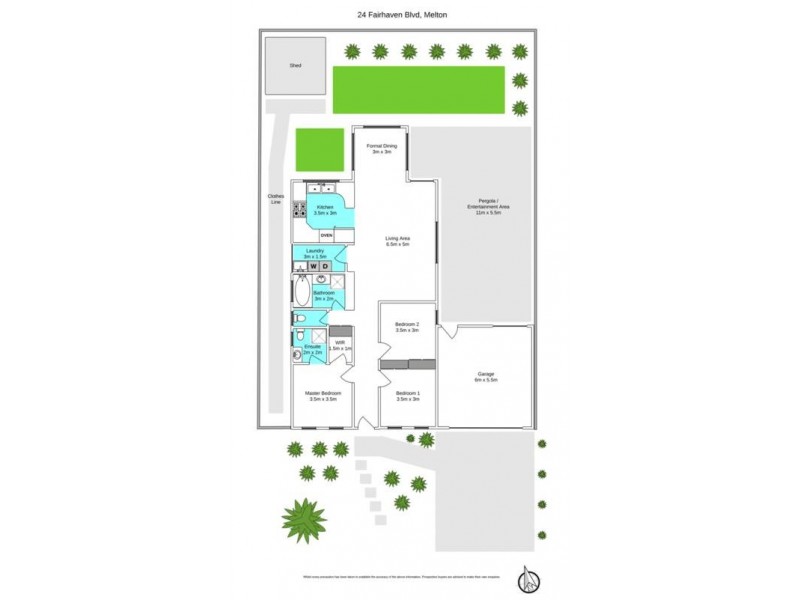 24 Fairhaven Boulevard, Melton West VIC 3337 Floorplan