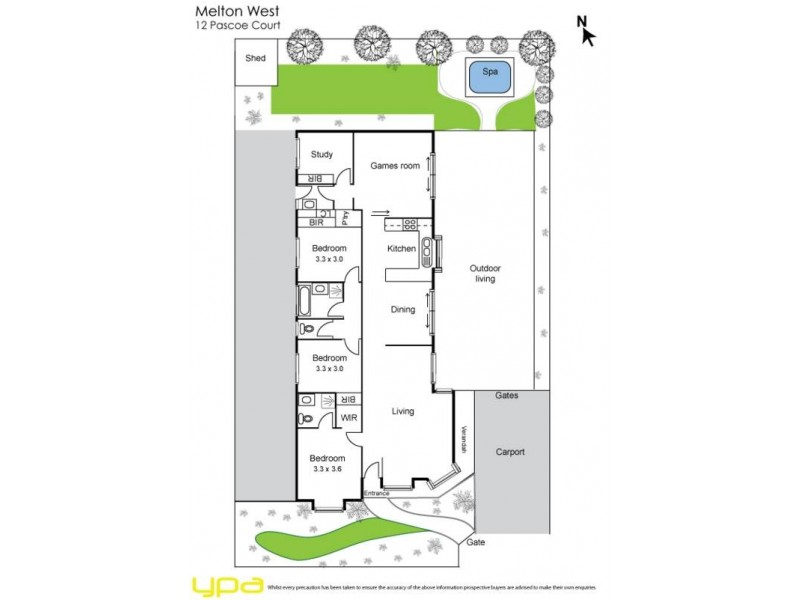 12 Pascoe Court, Melton West VIC 3337 Floorplan