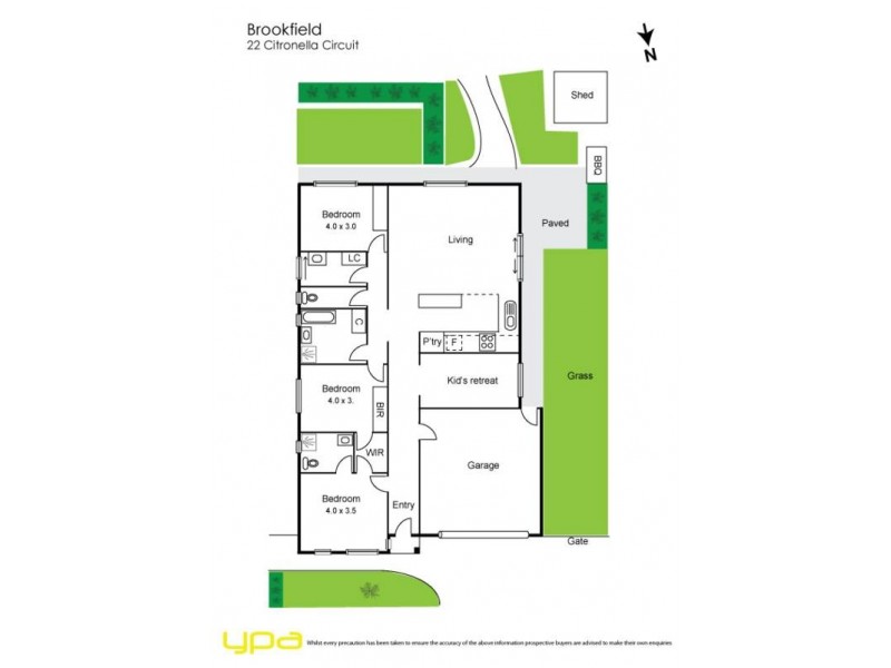 22 Citronelle Circuit, Brookfield VIC 3338 Floorplan