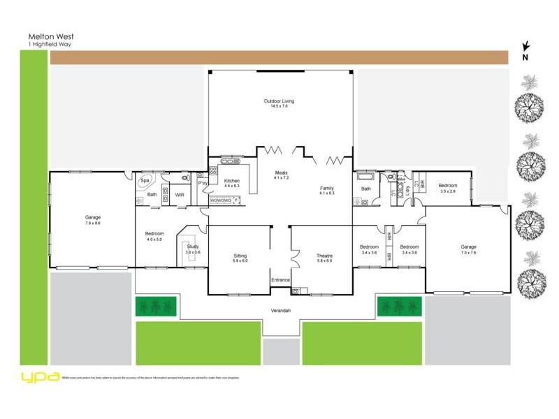 1 Highfield Way, Kurunjang VIC 3337 Floorplan