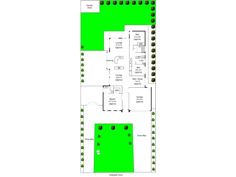 2 Hollydale Court, Melton West VIC 3337 Floorplan