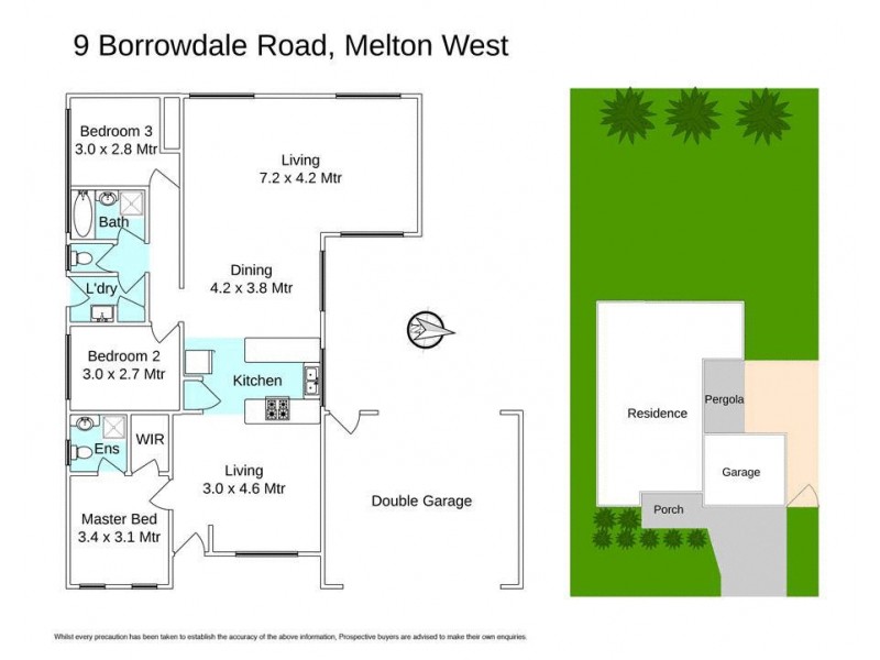 9 Borrowdale Road, Melton West VIC 3337 Floorplan