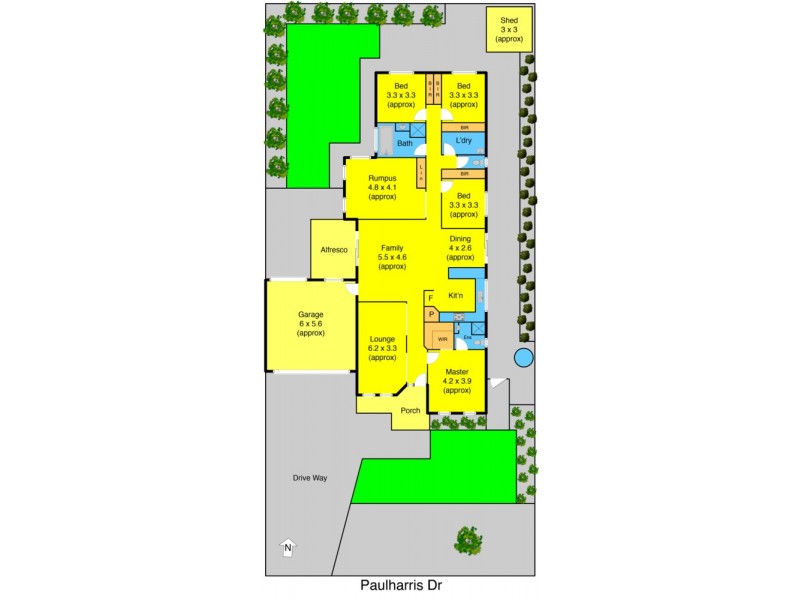 9 Paul Harris Drive, Melton West VIC 3337 Floorplan