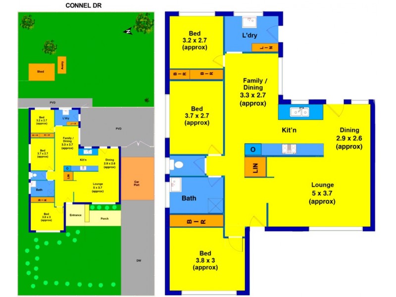 4 Connel Drive, Melton South VIC 3338 Floorplan