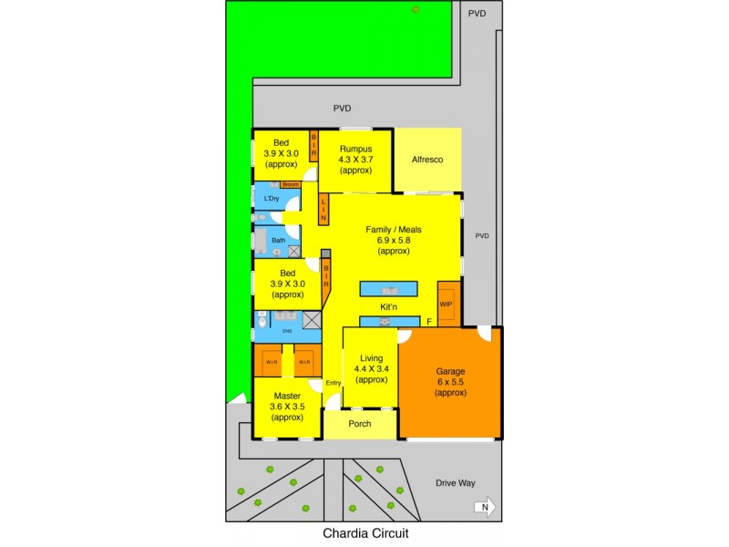 8 Chardia Court, Brookfield VIC 3338 Floorplan