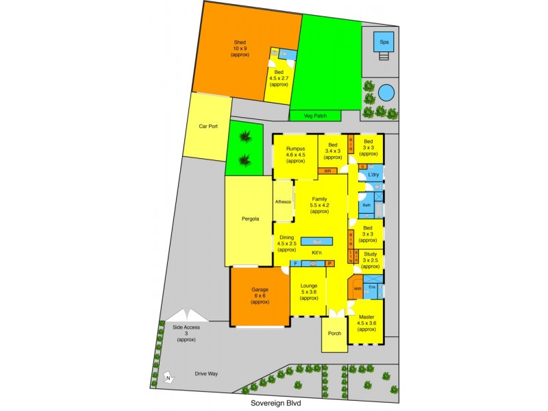 23 Sovereign Boulevard, Melton West VIC 3337 Floorplan