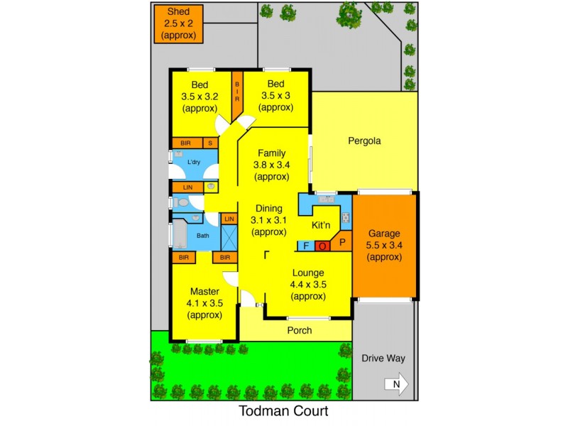 1 Todman Court, Melton West VIC 3337 Floorplan
