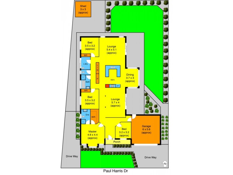 3 Paul Harris Drive, Melton West VIC 3337 Floorplan