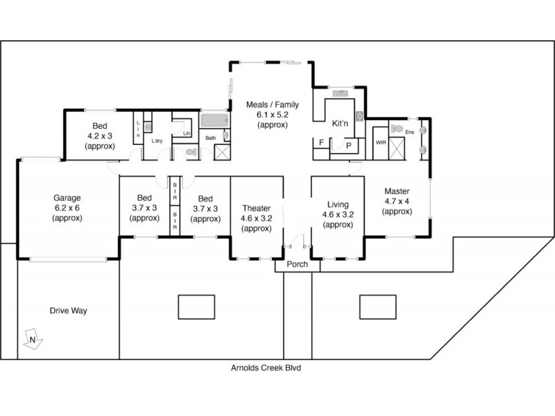 62 Arnolds Creek Boulevard, Melton West VIC 3337 Floorplan