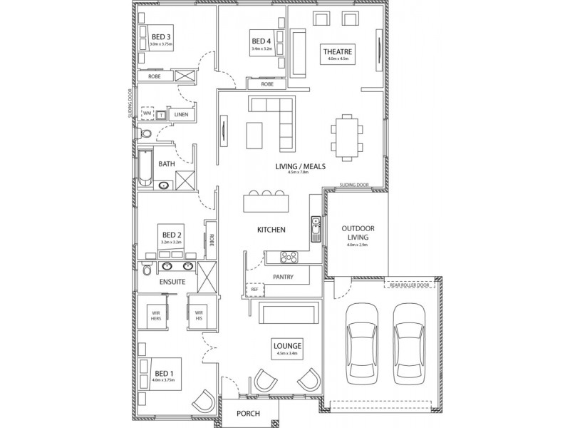 4 Carissa Road, Brookfield VIC 3338 Floorplan
