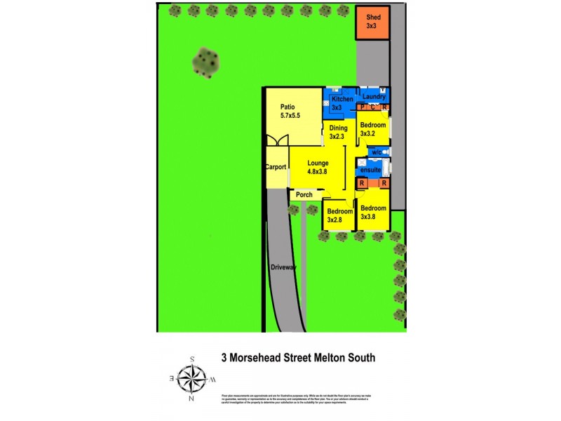 3 Morshead Street, Melton South VIC 3338 Floorplan