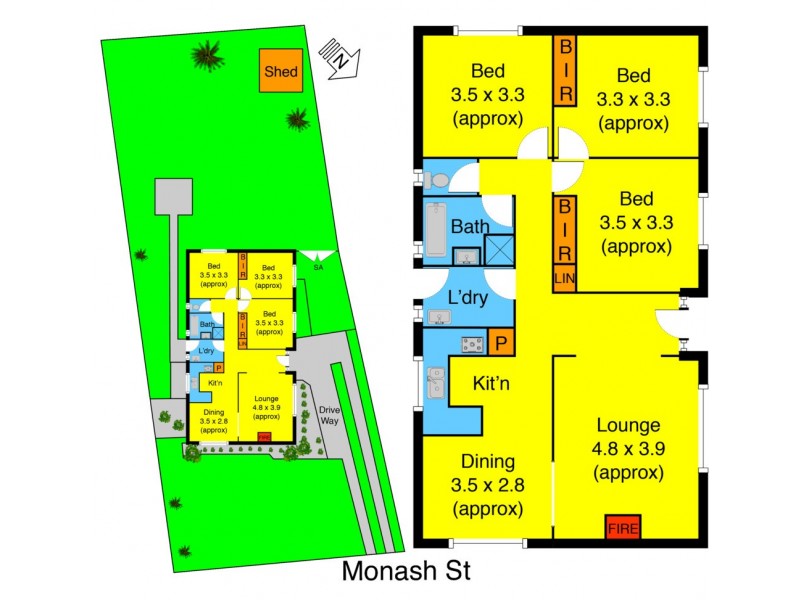 47 Monash Street, Melton South VIC 3338 Floorplan