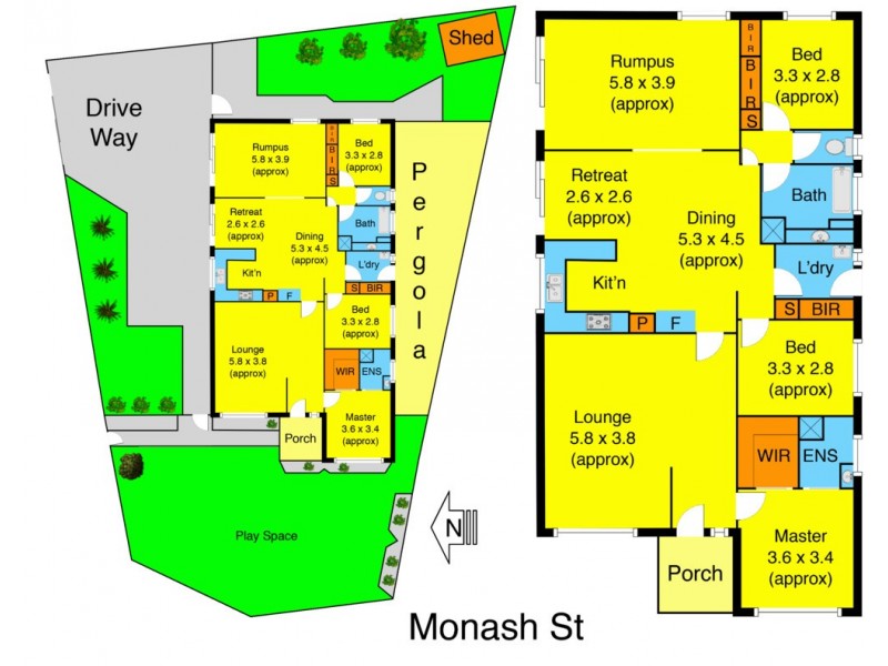 64 Monash Street, Melton South VIC 3338 Floorplan