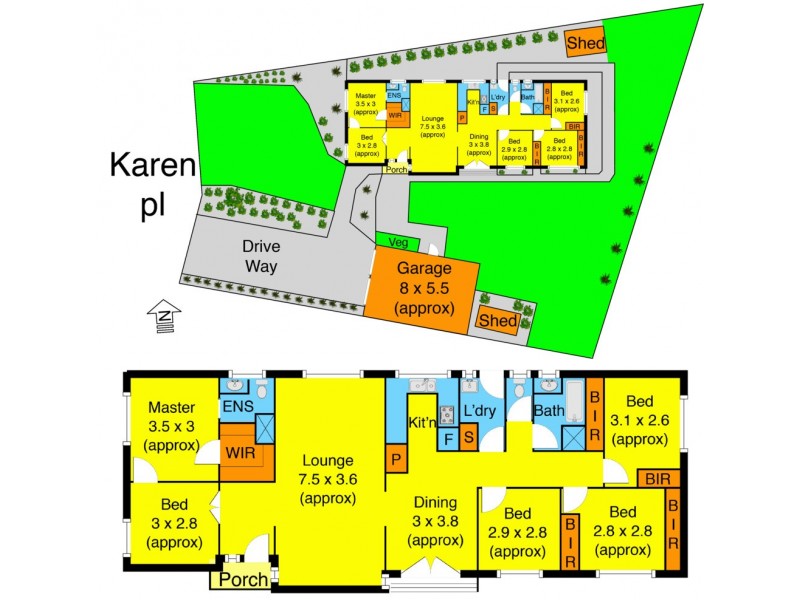 3 Karen Place, Melton West VIC 3337 Floorplan