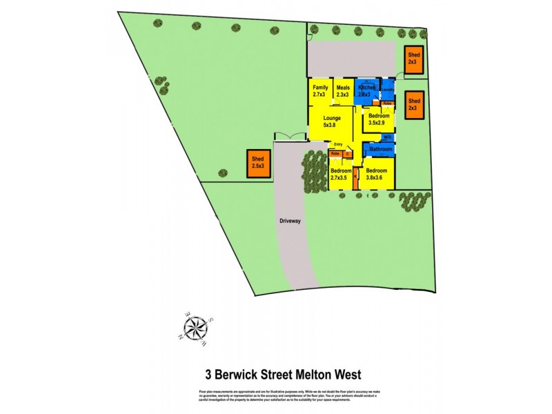 3 Berwick Place, Melton West VIC 3337 Floorplan