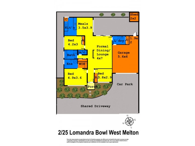 2/25 Lomandra Bowl, Melton West VIC 3337 Floorplan