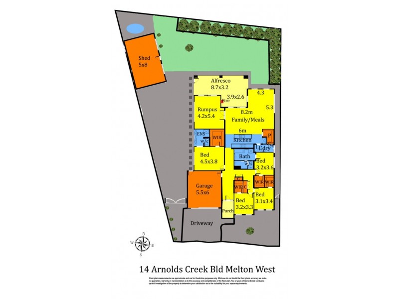 14 Arnolds Creek Boulevard, Melton West VIC 3337 Floorplan