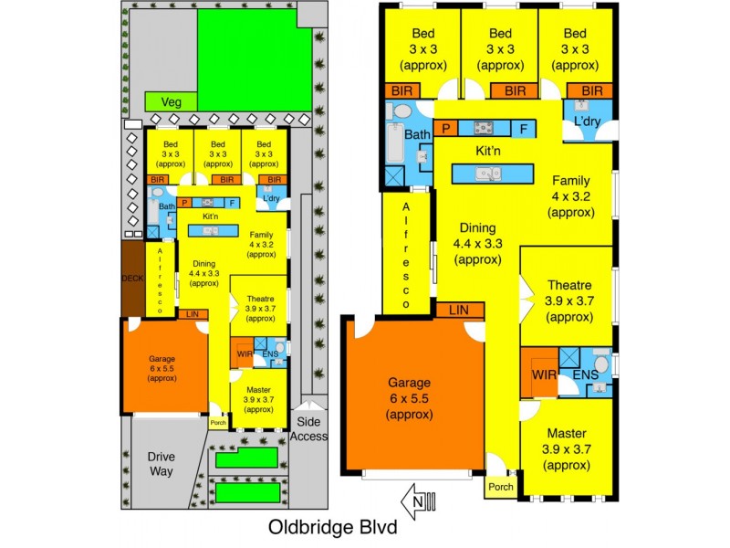4 Oldbridge Boulevard, Melton South VIC 3338 Floorplan