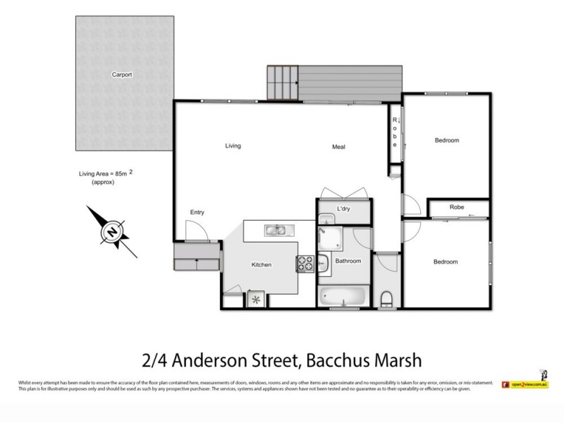 2/4 Anderson Street, Bacchus Marsh VIC 3340 Floorplan