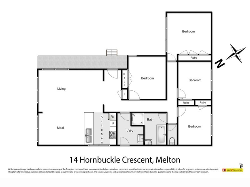 14 Hornbuckle Crescent, Melton VIC 3337 Floorplan