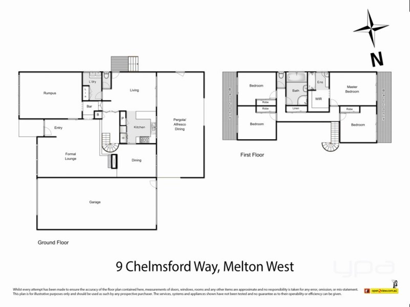 9 Chelmsford Way, Melton West VIC 3337 Floorplan