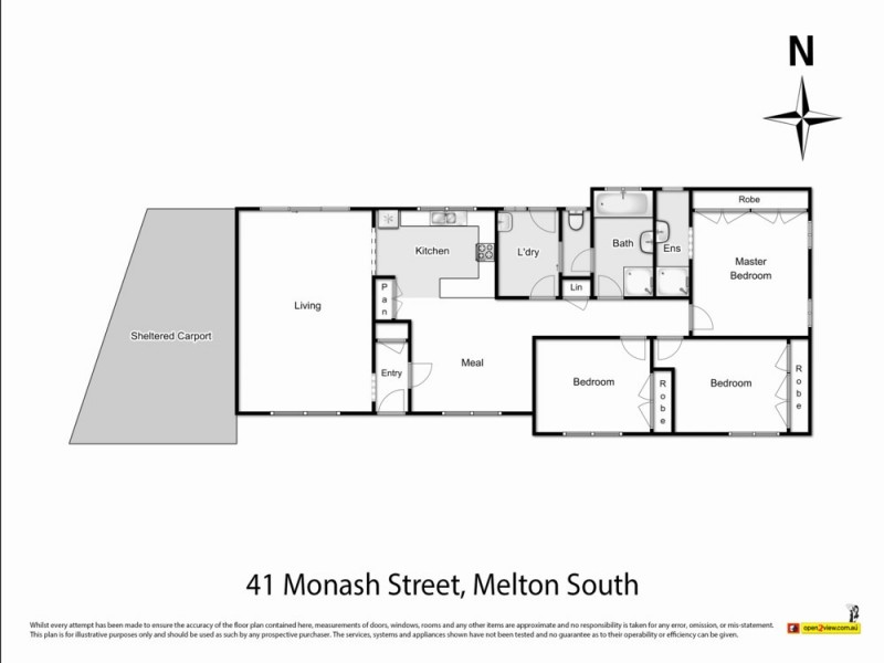 41 Monash Street, Melton South VIC 3338 Floorplan