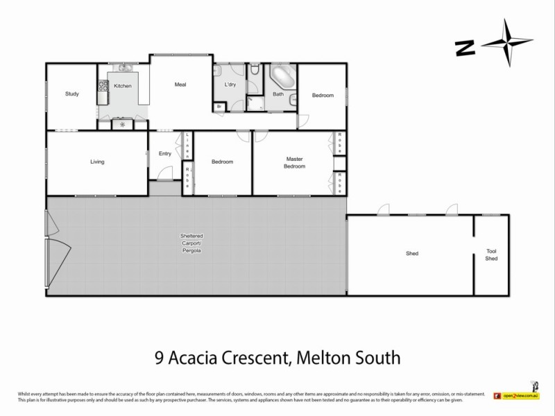 9 Acacia Crescent, Melton South VIC 3338 Floorplan