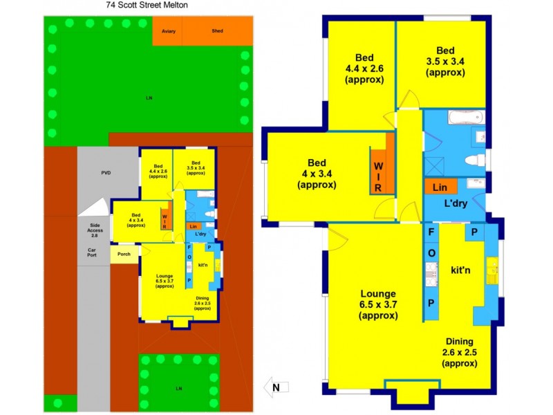 74 Scott Street, Melton VIC 3337 Floorplan