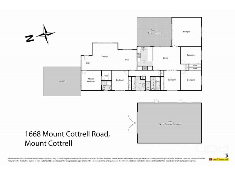 1668 Mount Cottrell Road, Mount Cottrell VIC 3024 Floorplan