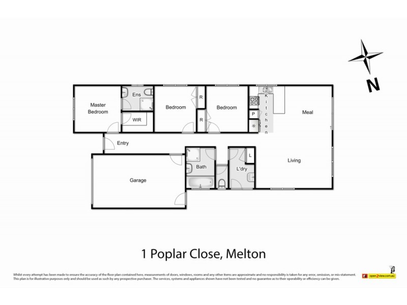 1 Poplar Close, Melton VIC 3337 Floorplan