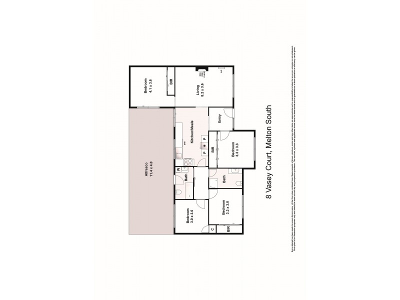 8 Vasey Court, Melton South VIC 3338 Floorplan
