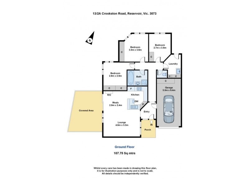 13/2a Crookston Road, Reservoir VIC 3073 Floorplan