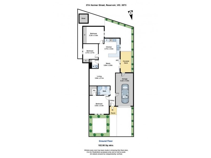 37A  Harmer Street, Reservoir VIC 3073 Floorplan