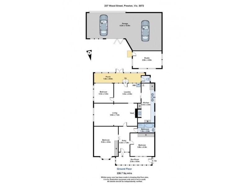 237 Wood Street, Preston VIC 3072 Floorplan