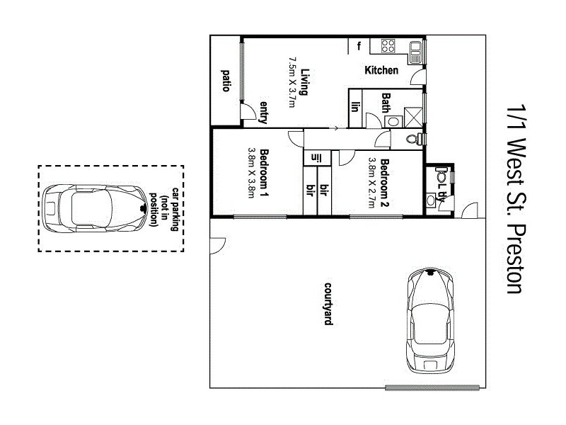 1/1 West Street, Preston VIC 3072 Floorplan