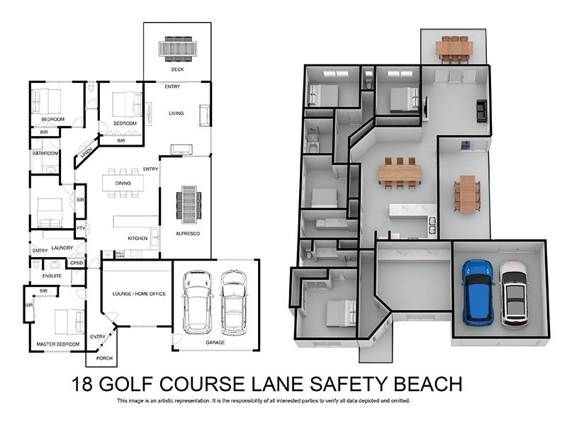 18 Golf Course Lane, Safety Beach VIC 3936 Floorplan