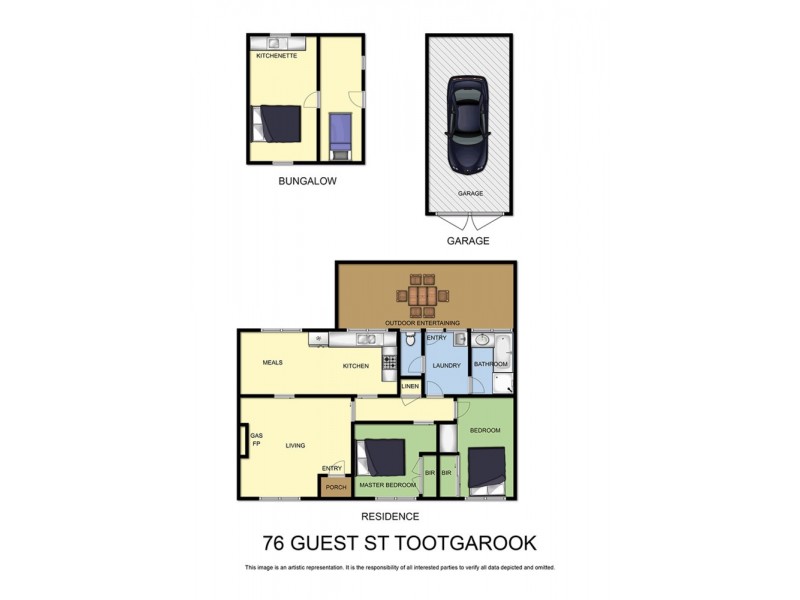 76 Guest Street, Tootgarook VIC 3941 Floorplan